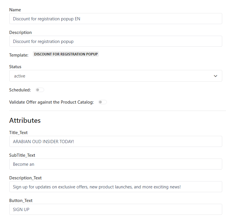 Sitecore Personalize - Create english offer